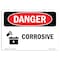 Signmission Safety Sign, OSHA Danger, 7" Height, 10" Width, Corrosive, Landscape, D-L-1103 OS-DS-D-710-L-1103 - alternate 1
